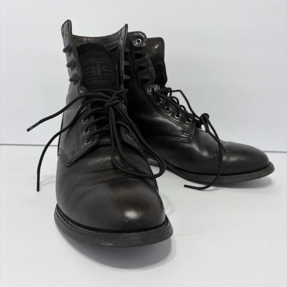 Ariat Black Heritage Leather Lace Up Style 32501 Size 7EE **Cigarette Smell